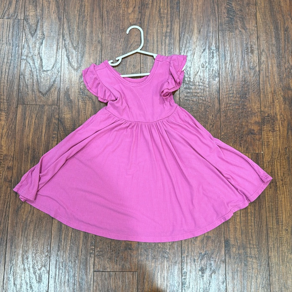 Pink LS Twirl Dress